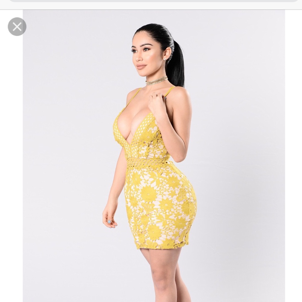 Fashion Nova Promiscuous Dress in Tea Leaf
